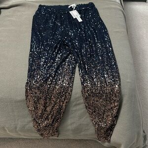 New with tags - Trina Turk ombré sequin joggers